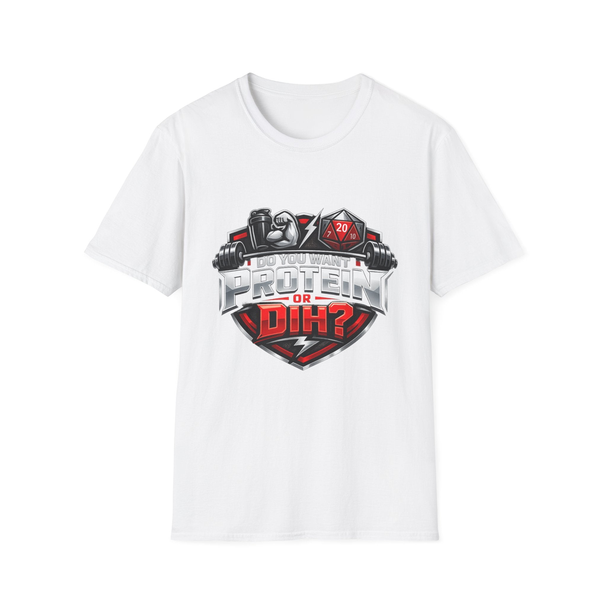Weightlifting T-Shirt — "Protein or Duh?" Gym Fitness Tee