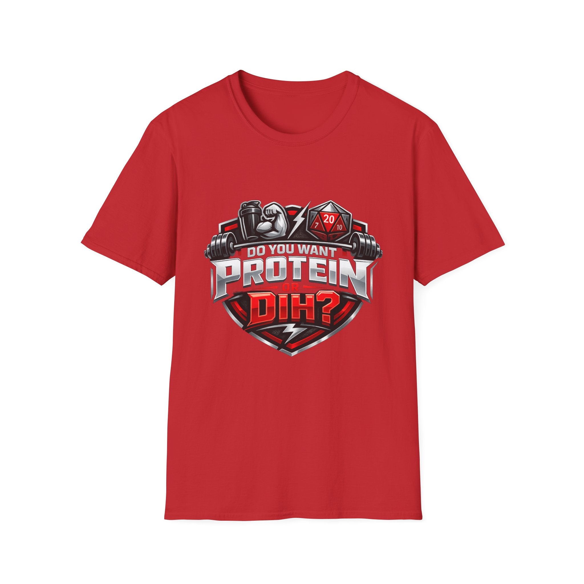 Weightlifting T-Shirt — "Protein or Duh?" Gym Fitness Tee